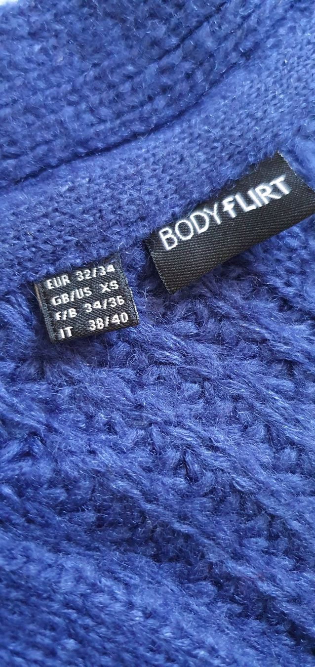 Jacken: Blaue Strickjacke long Cardigan 32/34, XS – Neu (gemäss Beschreibung) aus Niederbuchsiten von klengyel 3