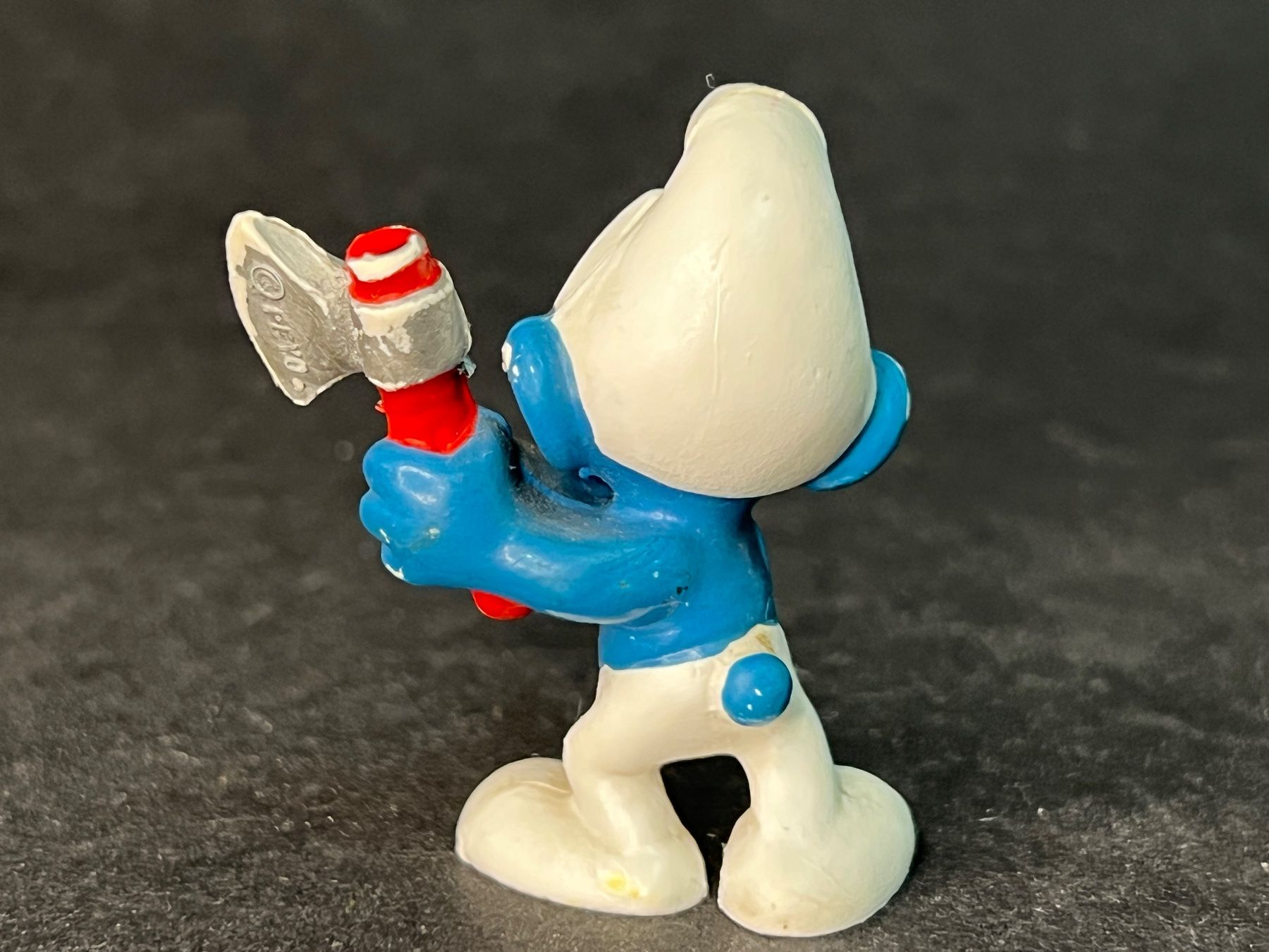 Bullyland Statuette: Schlumpf mit Beil Axt Bully – Usato da Ennetbaden venduto da mapa05 3