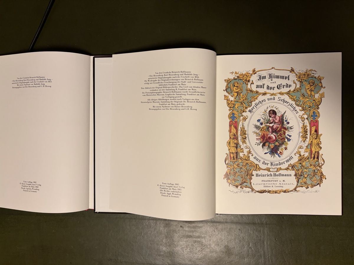 Bücher: Heinrich Hoffmann: Struwwelpeter-Geschichten, 2 Bände! – Gebraucht aus Zürich von mimikiki100 1