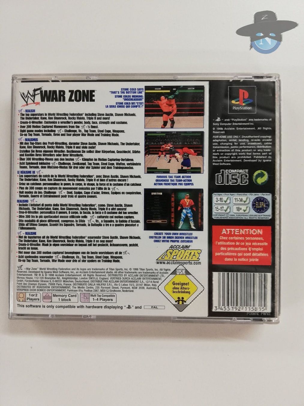 Sony Giochi: WWF Warzone / Sony Playstation 1 PSX PS1 – Usato da St. Gallen venduto da zorro_dc 1