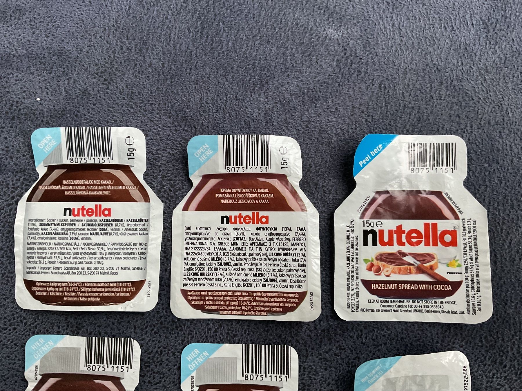 Opercules: 9 verschiedene Nutella Deckeli – D'occasion à Adliswil par Bolline 1