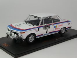 BMW 2002 #4 Waldegard RAC Rally 1973 1/18 Ixo NEU