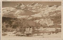 Ansichtskarte St. Moritz Dorf gel. 1940, guter Zustand