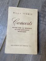 Willy Schmid Concerts Noten Musik Buch gebraucht