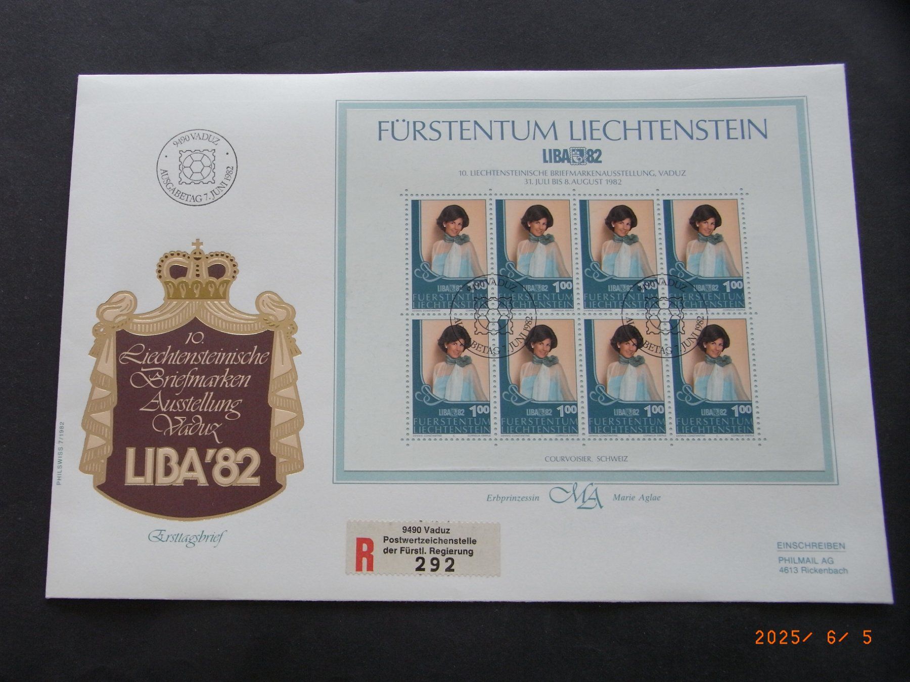 Tutti i francobolli: 1982 Kleinbogen 736+737 FDC R – Usato da Ittigen venduto da shetland