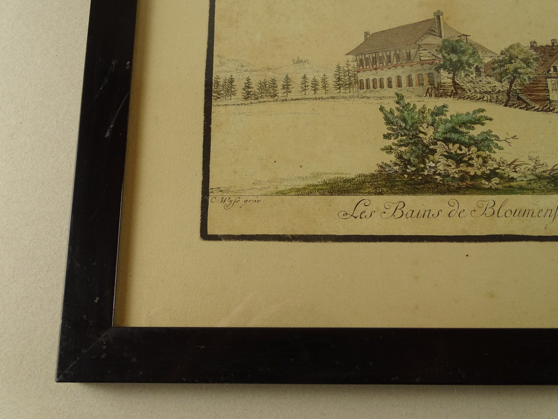Stiche: BLUMENSTEIN, UMRISSRADIERUNG UM 1790 – Gebraucht aus Grüningen von Kartensammler 7