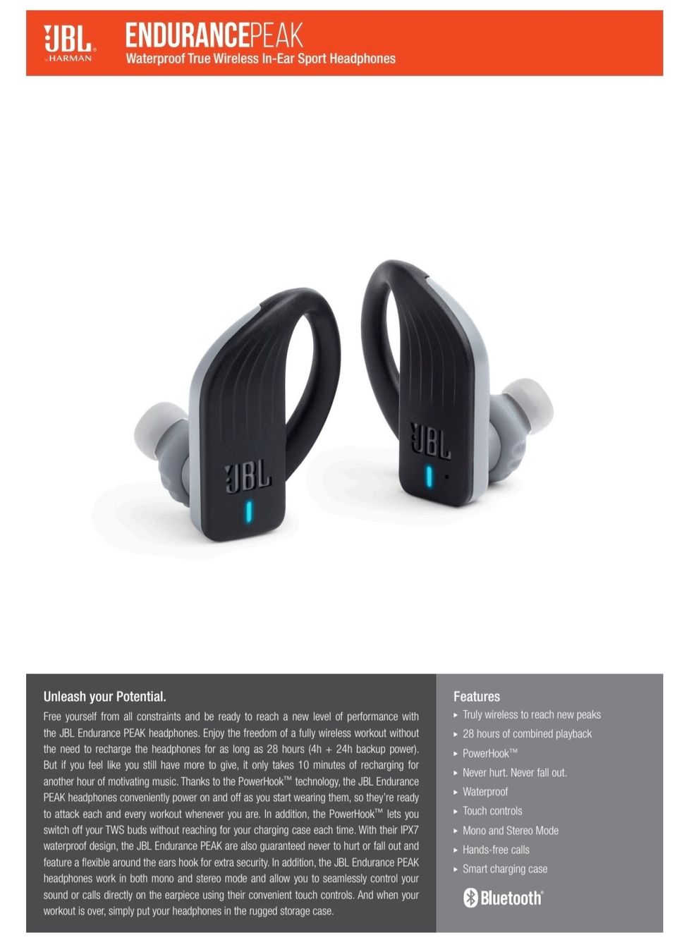 JBL Cuffie: JBL Endurance Peak True Wireless Kopfhörer – Difettoso da Schwyz venduto da chr_5b57 3