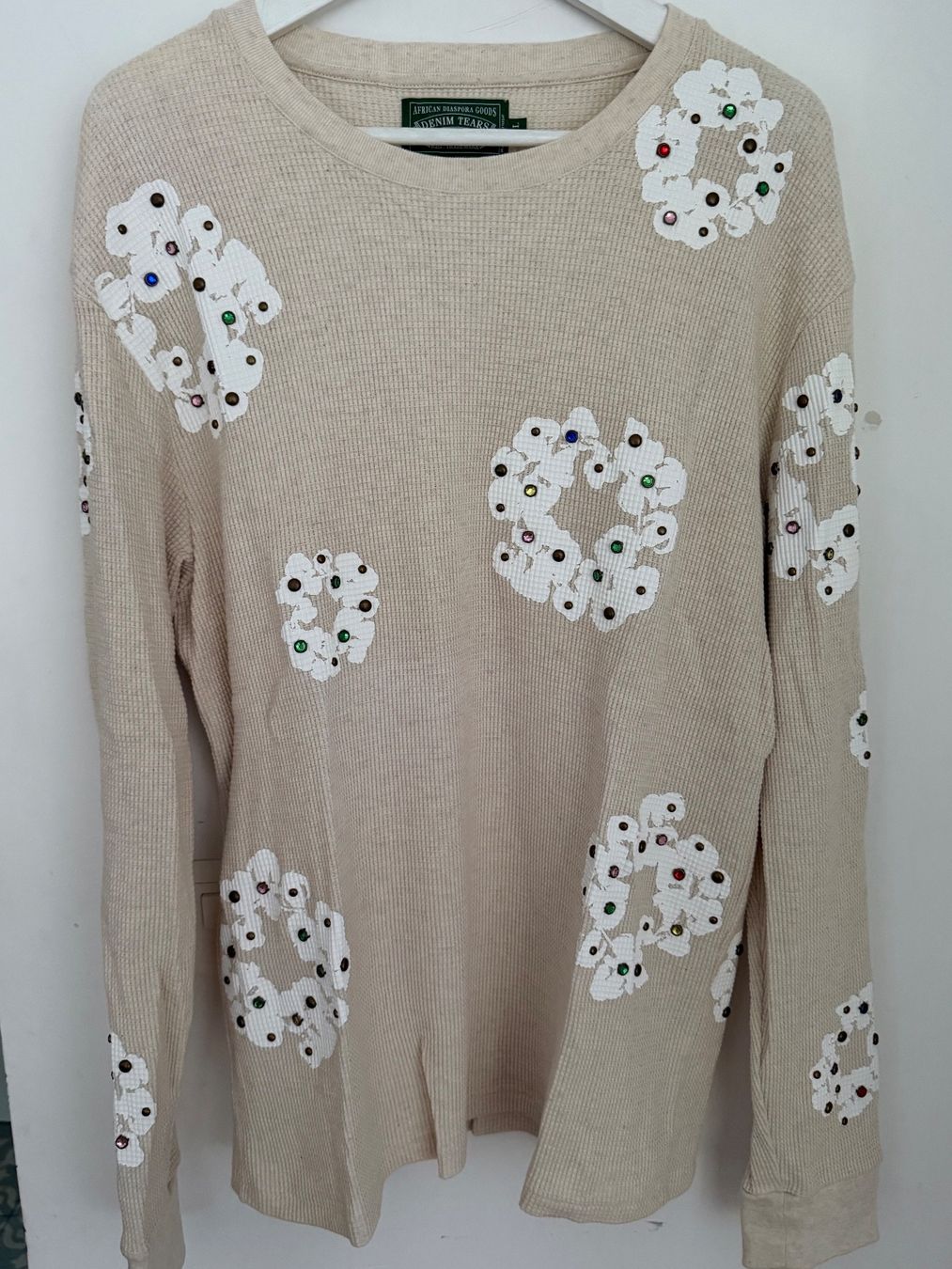 Maglioni & Felpe: Denim Tears beige XL Longsleave Pulli Neu – Usato da Nussbaumen AG venduto da HelenaDavid1910