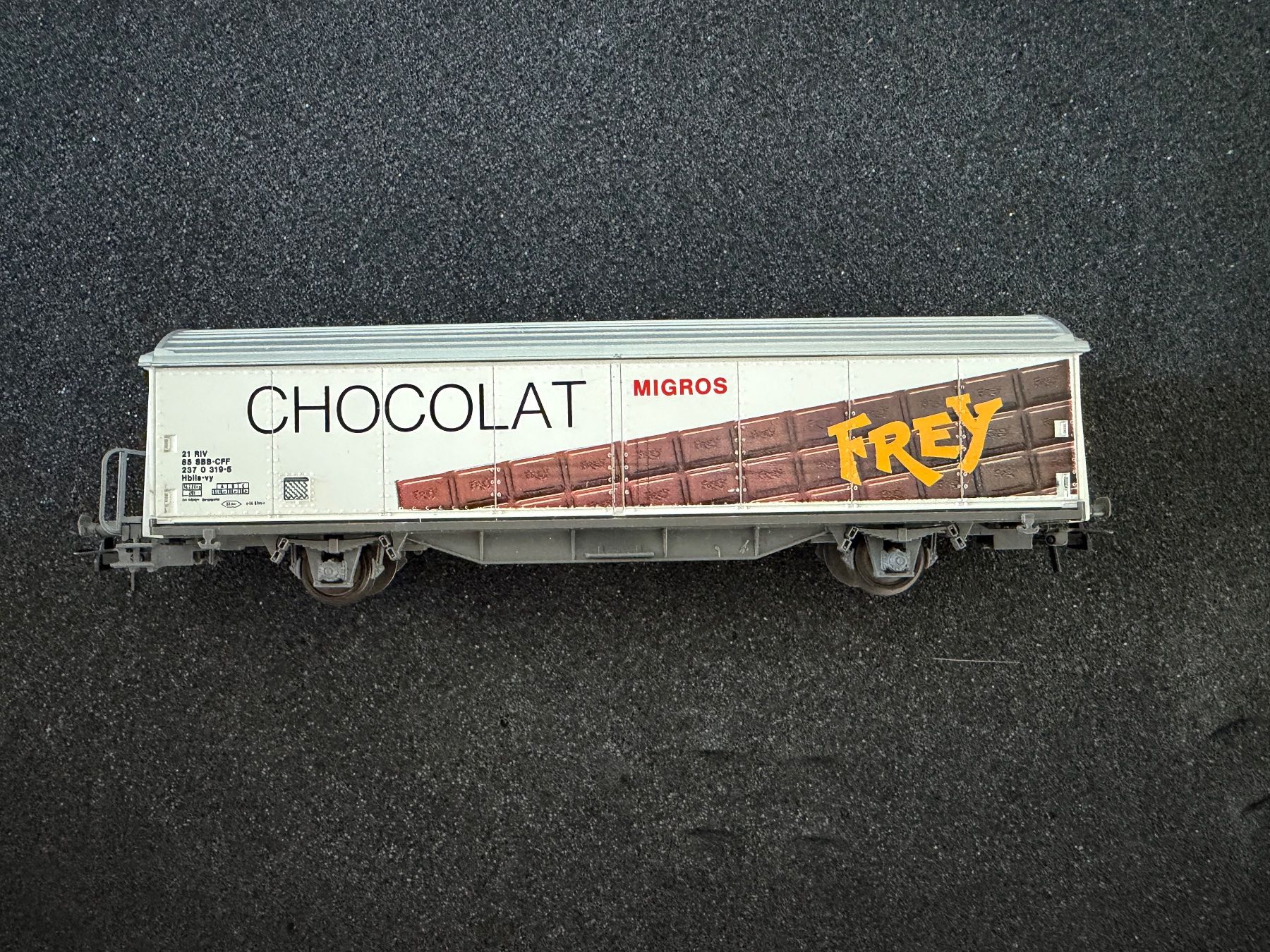 Modelleisenbahnen: SBB Schokoladewagen Frey Migros Spur 0, – Gebraucht aus Duggingen von Ysvogel