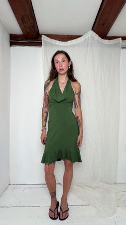 Halter neck dress green size 44 Liu Jo