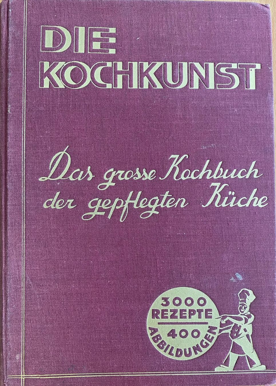 Libri: Die Kochkunst Buch Vintage 1936 – Usato da Zollikon venduto da TimeIsMoney