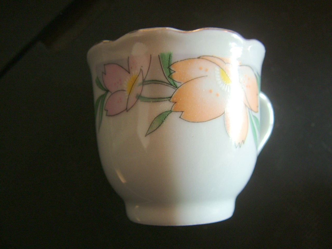 Tazze: 4 Espressotassen mit Blumen / Goldrand %% – Usato da Nunningen venduto da Ave51 3