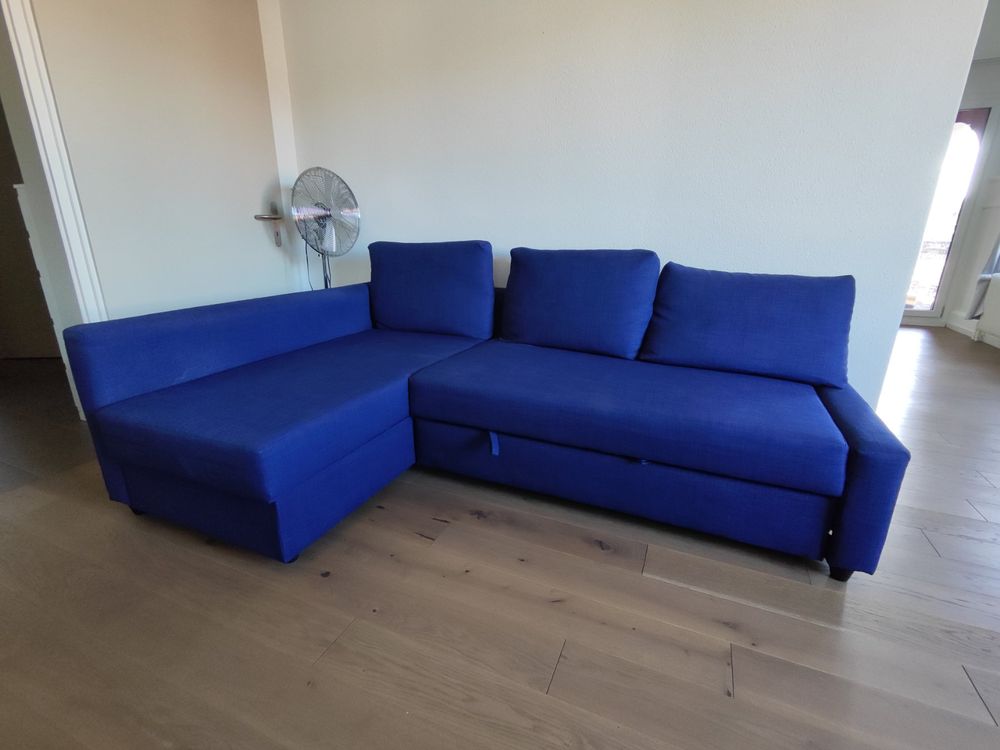 Friheten, Eckbettsofa mit Bettkasten Skiftebo Blau Kaufen auf Ricardo