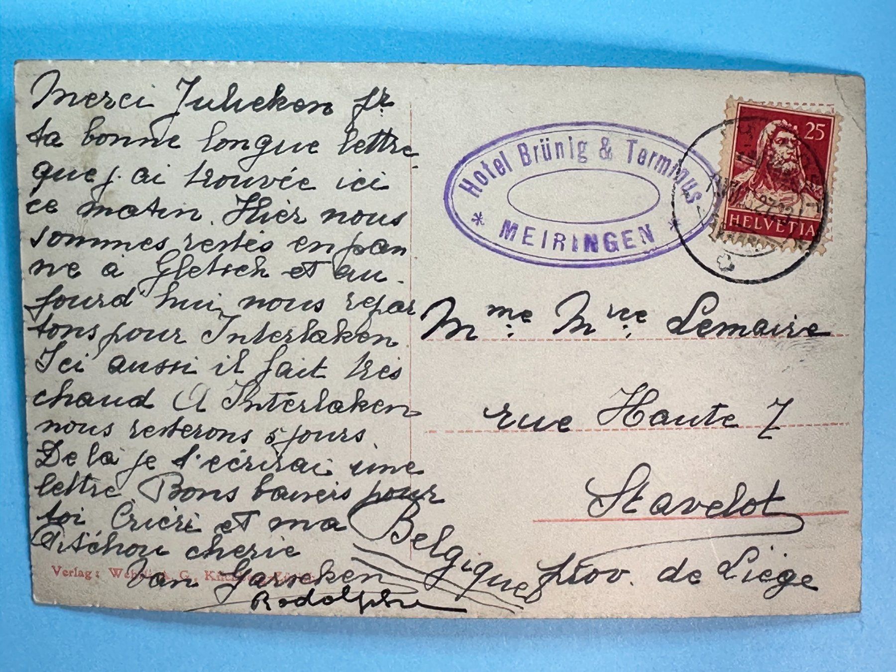 Cartoline postali: Meiringen – Usato da Steg VS venduto da danwer74 1