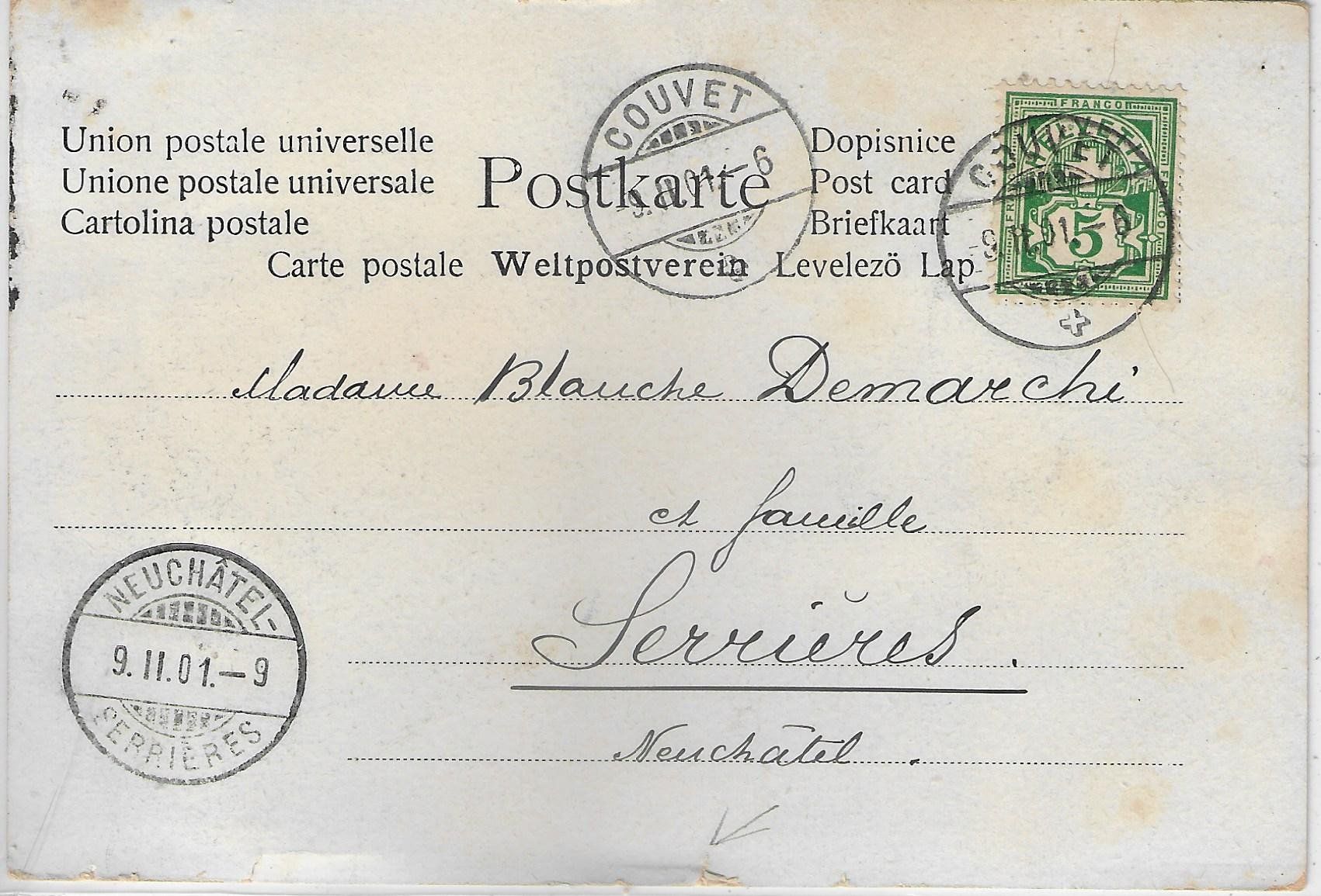 Cartoline postali: Modische Dame mit Korb – Usato da Ettingen venduto da Kartenplanet 1