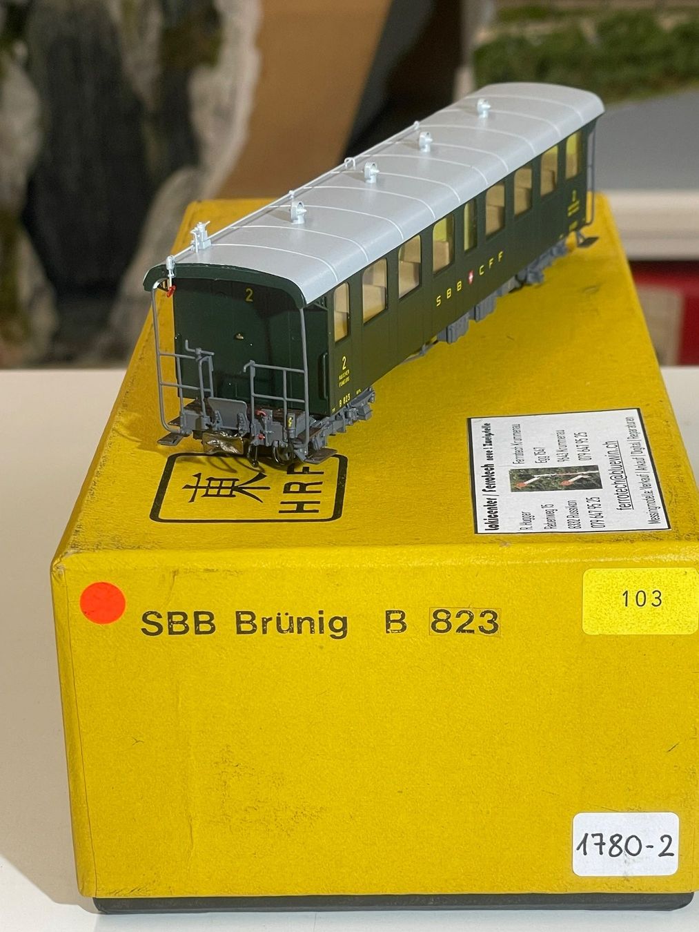 HRF Modellini di ferrovie: HRF, Brünig B 823 – Nuovo (secondo la descrizione) da Krummenau venduto da ferrotech 1
