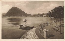 Lugano Paradiso (TI) Vista Monte San Salvatore lungolago