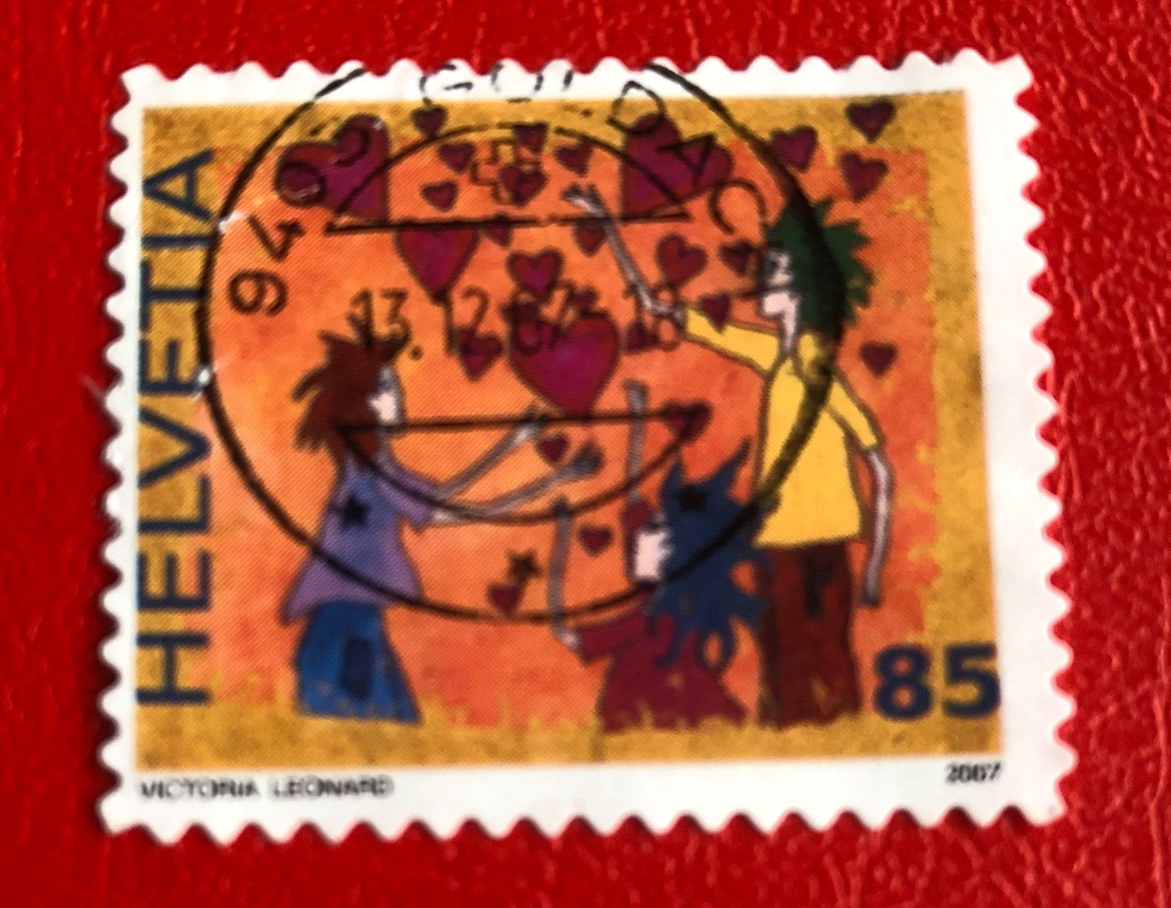 Tutti i francobolli: Nr.1244 mit Stempel Lasst Liebe sprechen 2007     – Usato da Aarau venduto da Billa007