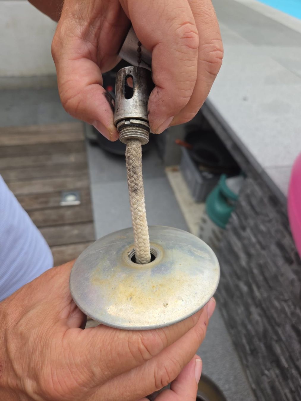 Lampade: Kugelförmig Petroleum-Lampe – Usato da Rodersdorf venduto da rolli07 3