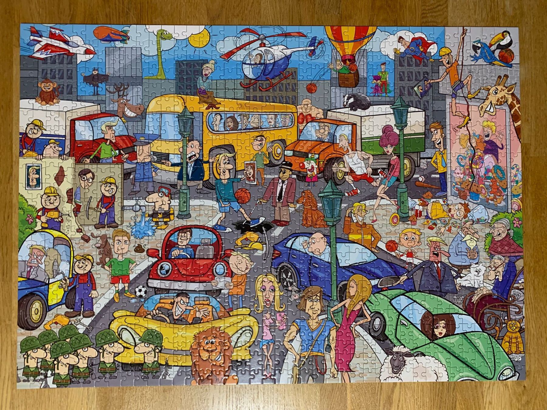 Puzzle: Grafix; Puzzle "Comic Traffic" / 1000-teilig – Usato da Boniswil venduto da Totomat-Lady2 1