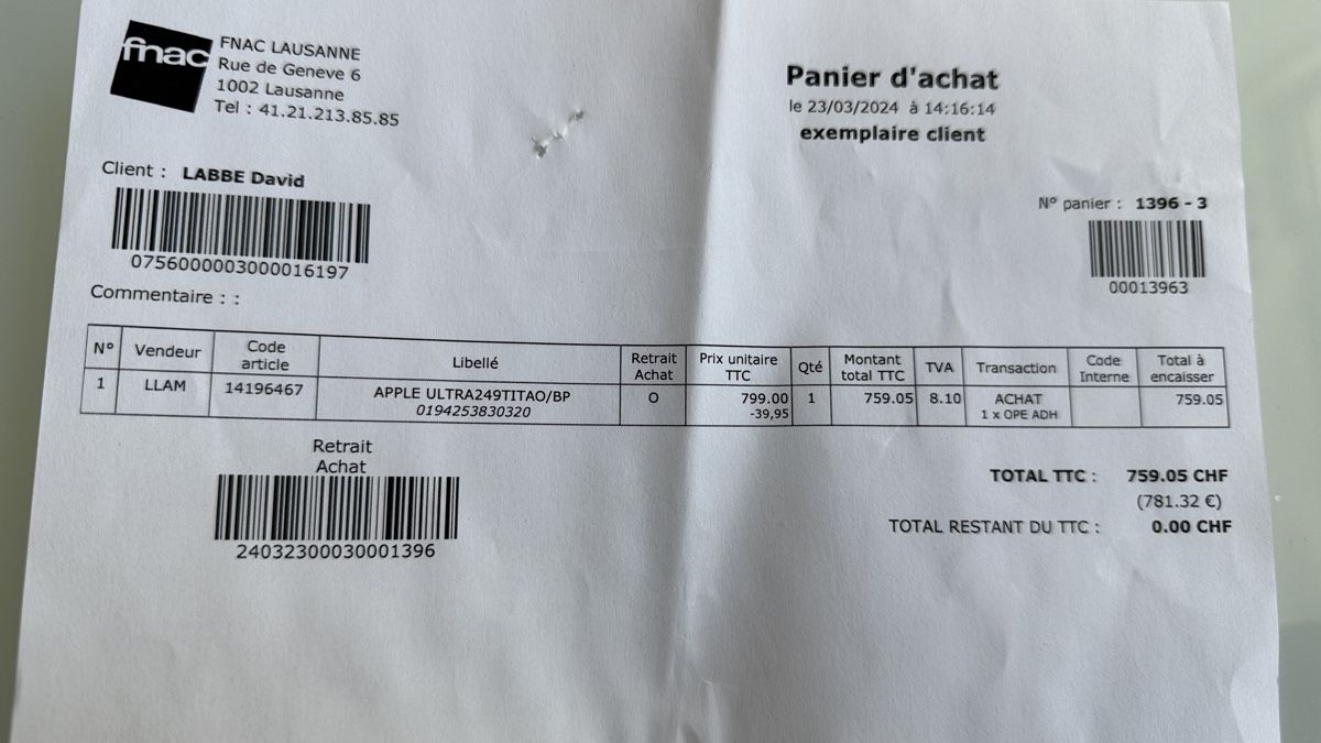 Apple Smartwatch: Apple Watch Ultra 2 plus 2 bracelets – Usato da Epalinges venduto da labozor 4