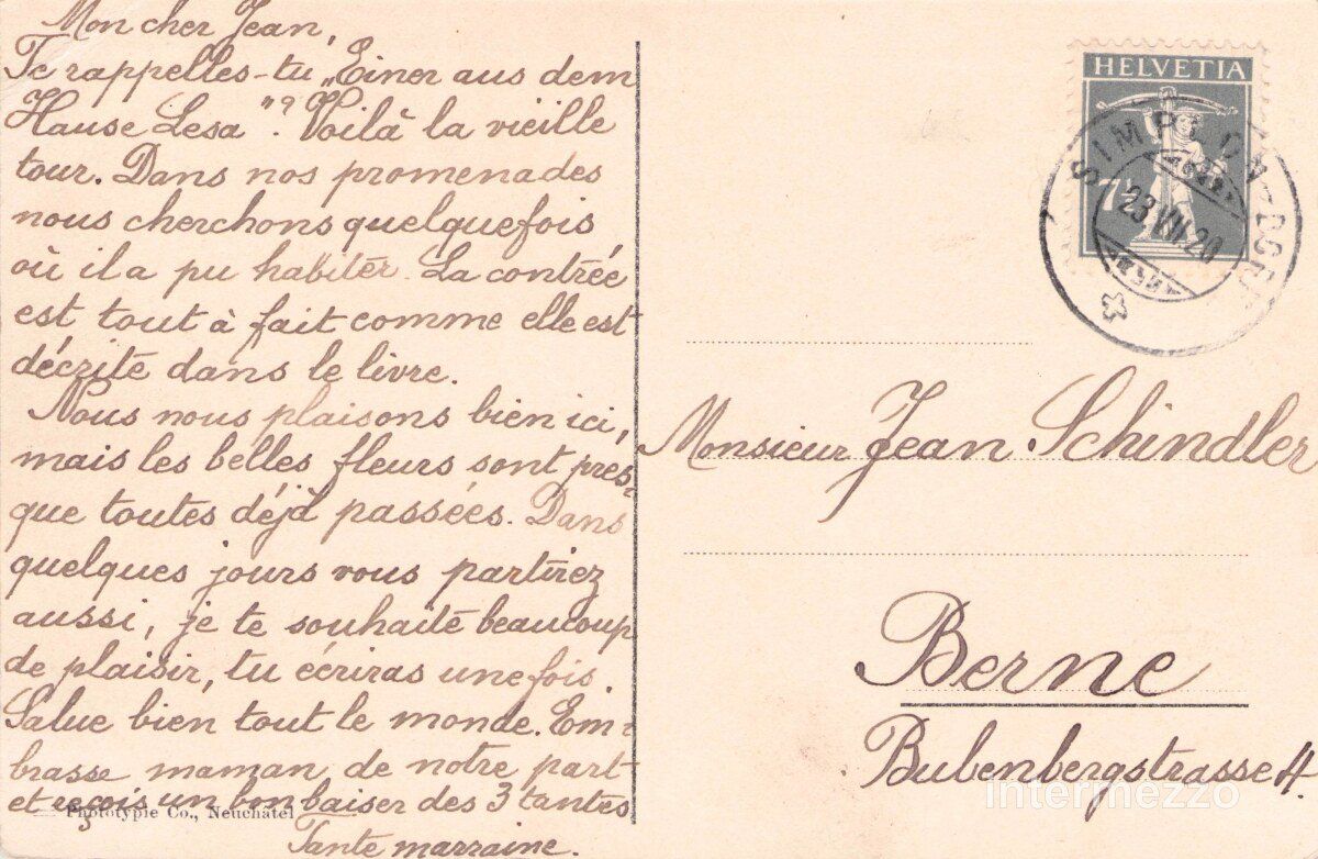 Ansichtskarten: Simplon VS // 1920 Ancien hospice altes Hospiz – Gebraucht aus Basel von intermezzo12 1