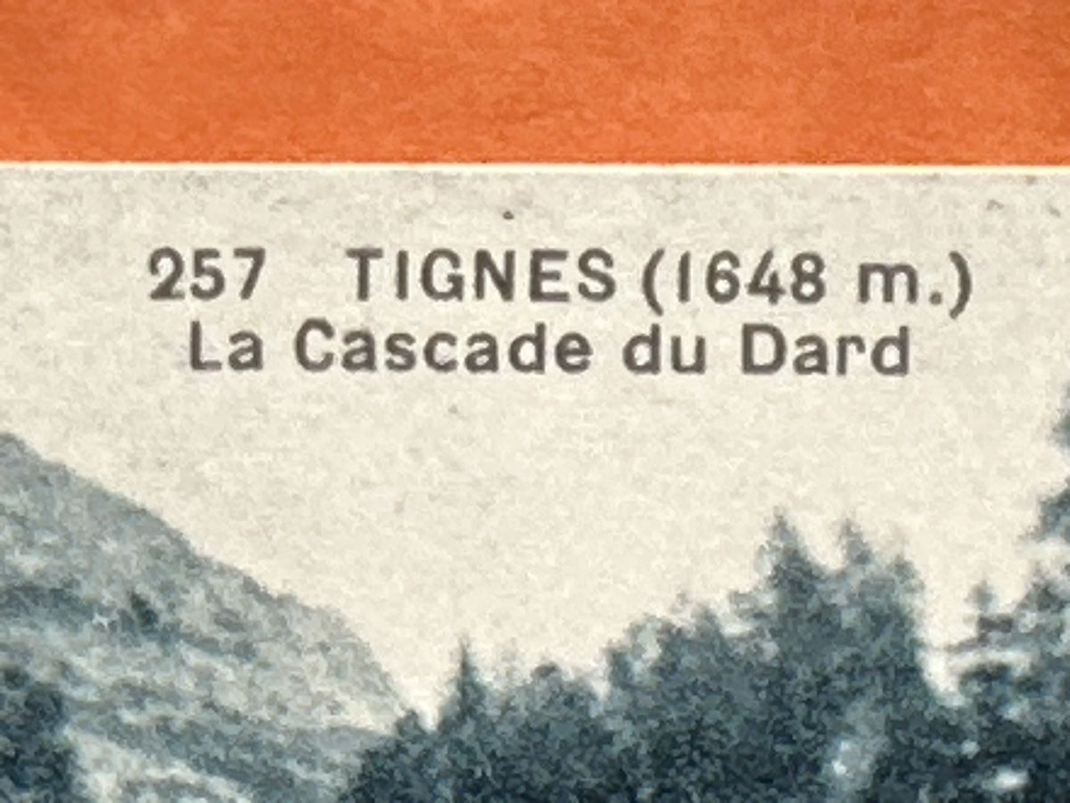 Ansichtskarten: Alte Ansichtskarte Tignes La Cascade du Dard, ungebraucht – Gebraucht aus Zürich von Chaeffeler 2