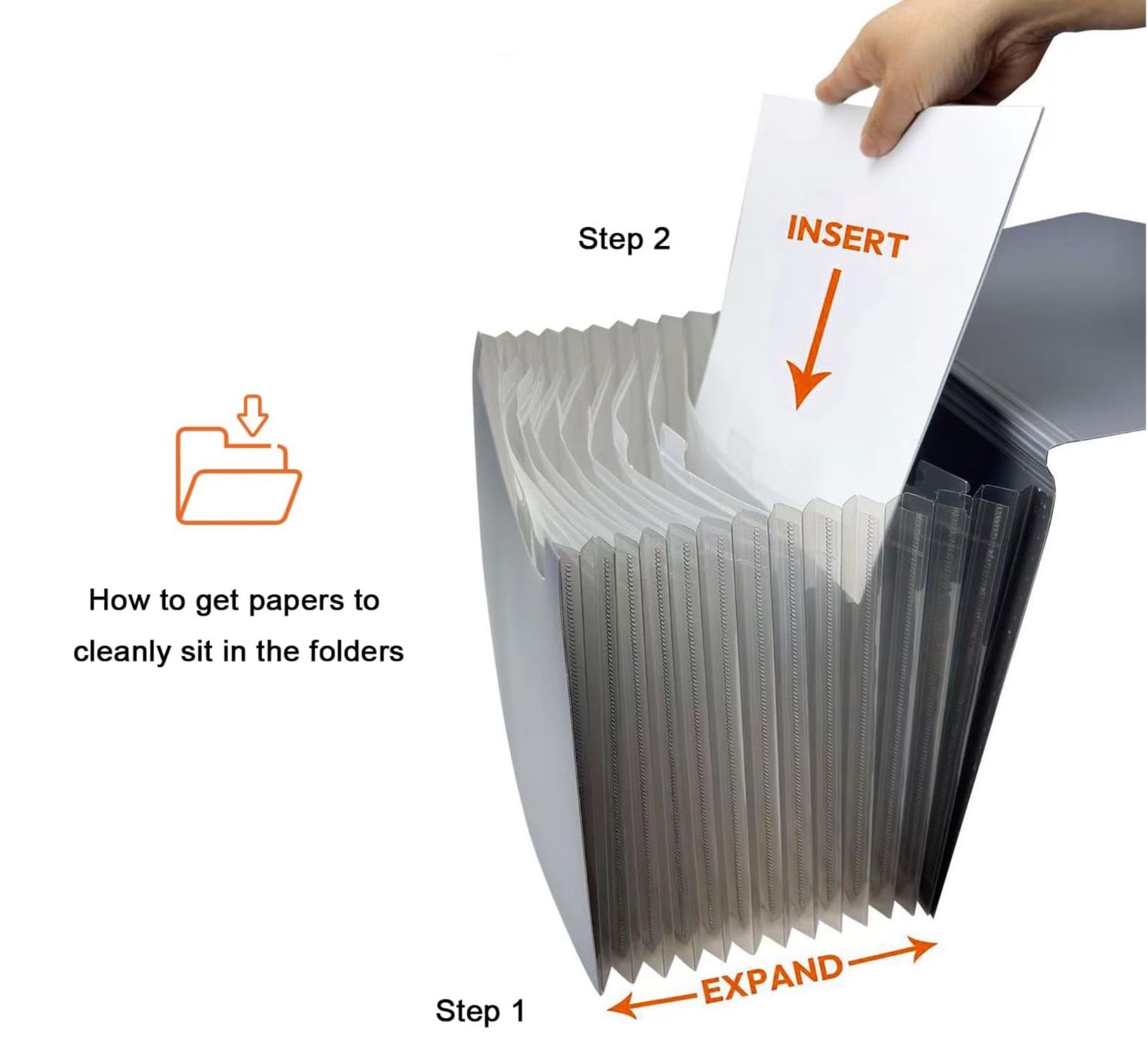 Valigie & Borse: Dokumentenmappe A4, Fächermappe, grau, Schwarz, 2er-Pack – Nuovo e nell'imballaggio originale da Bülach venduto da StoreInShopOutlet 7