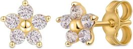 Dames Kleine Ohrringe - Gold Herzstecker