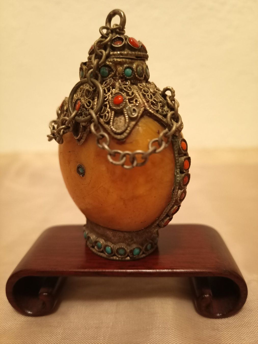 Flacons: Snuff Bottle Bernstein  "China-Mongolei" – Gebraucht aus Schwerzenbach von oldthings79 1