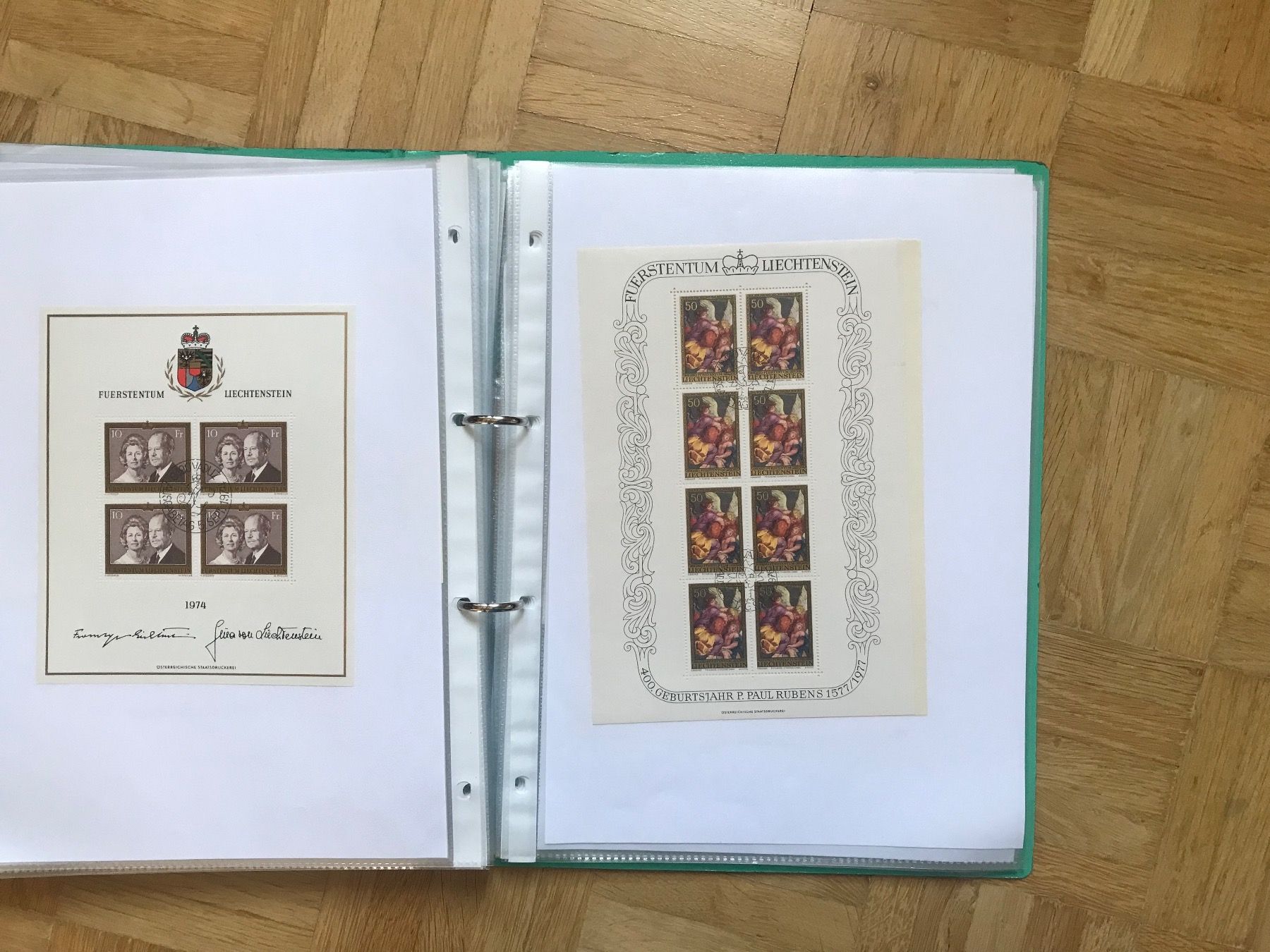 Tutti i francobolli: Liechtenstein Bogen Sammlung ab 1961 - 1979.  ET – Usato da stäfa venduto da brandy66 3