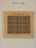Timbres Suisse 1943 - lot de 12 - Centenaire 4.6R trés belle