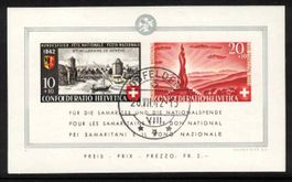 Pro Patria 1942 Block (Blocknr. 10) gestempelt