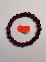 1 Set / Violettes Armband Naturstein.