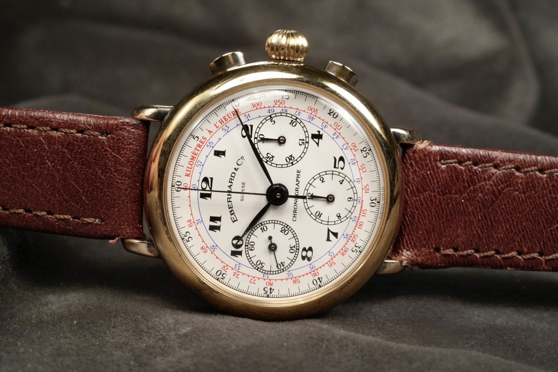 Eberhard & Co. Orologi: Eberhard - Replica Ref.36008 Sterling Silver 925 Gold Plated – Usato da Morcote venduto da chronoservice 9