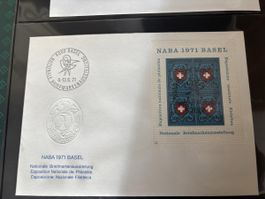 NABA 1971 Basel Briefmarken Ausstellung, Top Zustand!