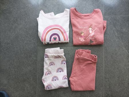 4er Set Kleinkinder Kleidung Gr. 104/110 Rosa 