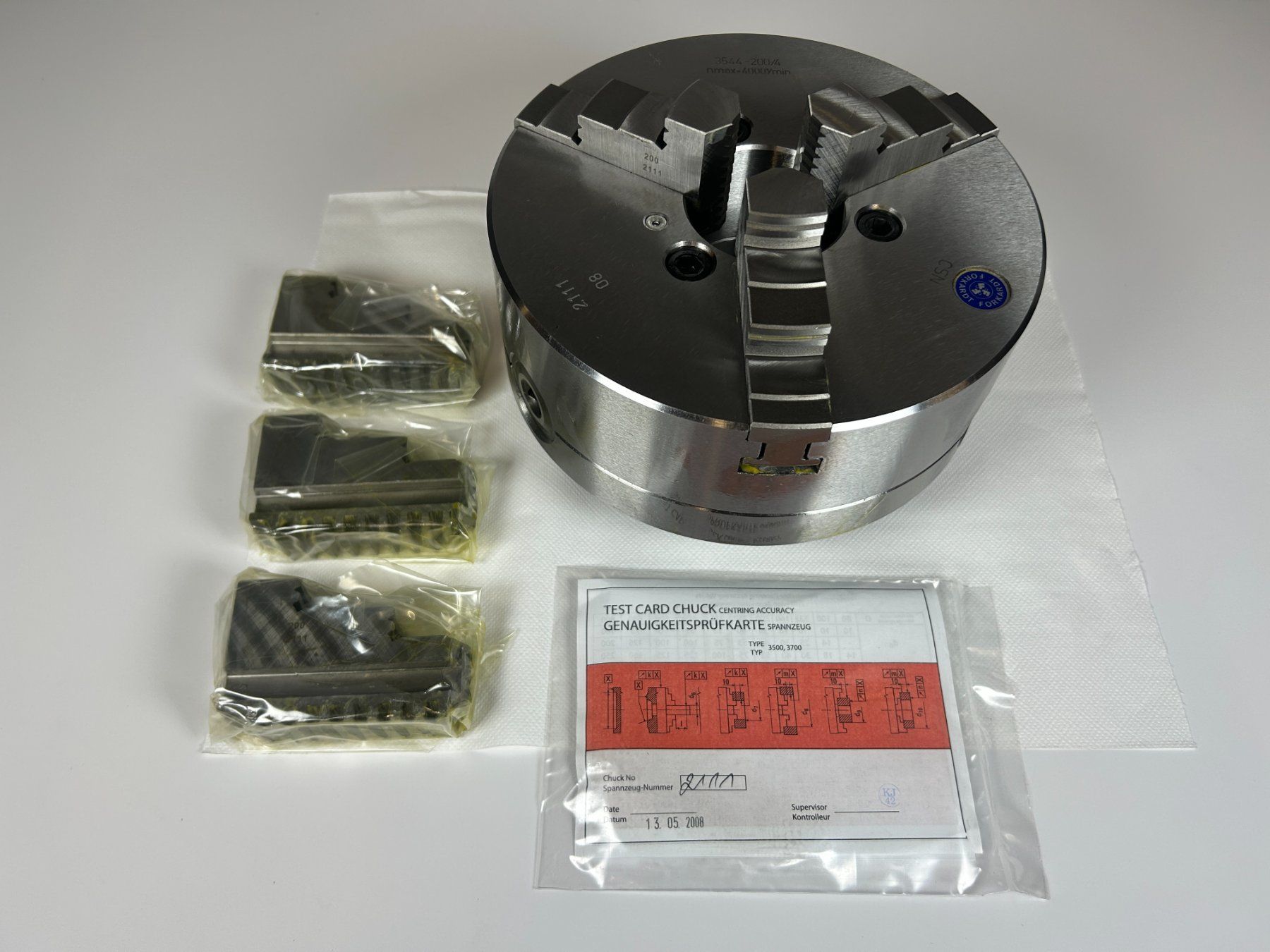 Schaublin Tutti gli attrezzi: Bison 3CSN 160 D4 Planspiralfutter Neu/OVP – Nuovo e nell'imballaggio originale da Rothenfluh venduto da BitterlinPartner 6