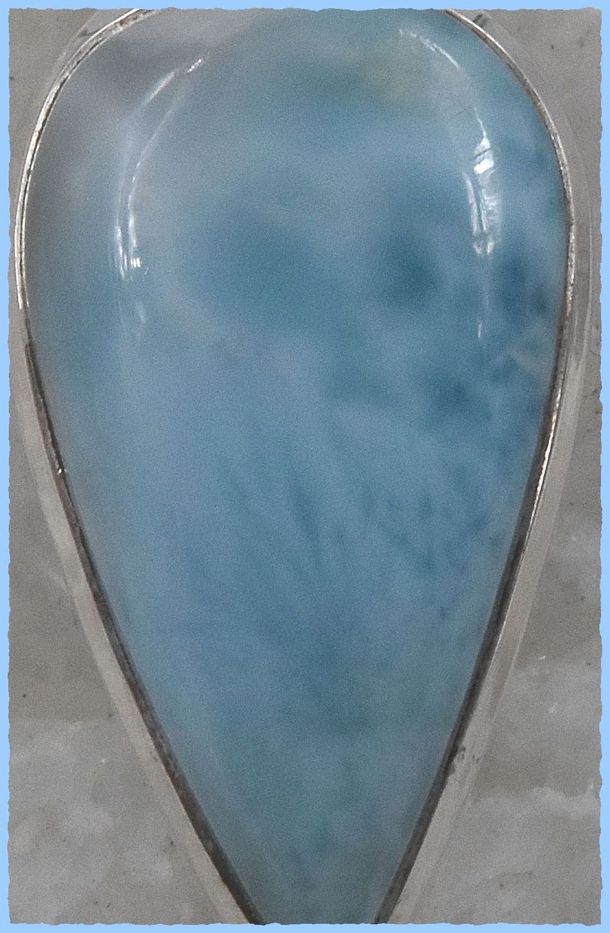 Ciondoli: ♛ Larimar Anhänger 925 Silber – Nuovo e nell'imballaggio originale da Oberglatt ZH venduto da Hot-Spot 1