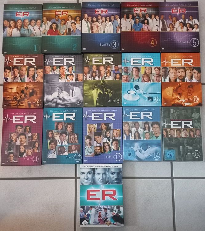 ER Emergency Room Die Komplette Serie und Game DVDs Crichton | Kaufen ...