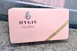 VTG Blechdose HYGIS Surfine ASTORIA SA Geneve Tabacs PINK