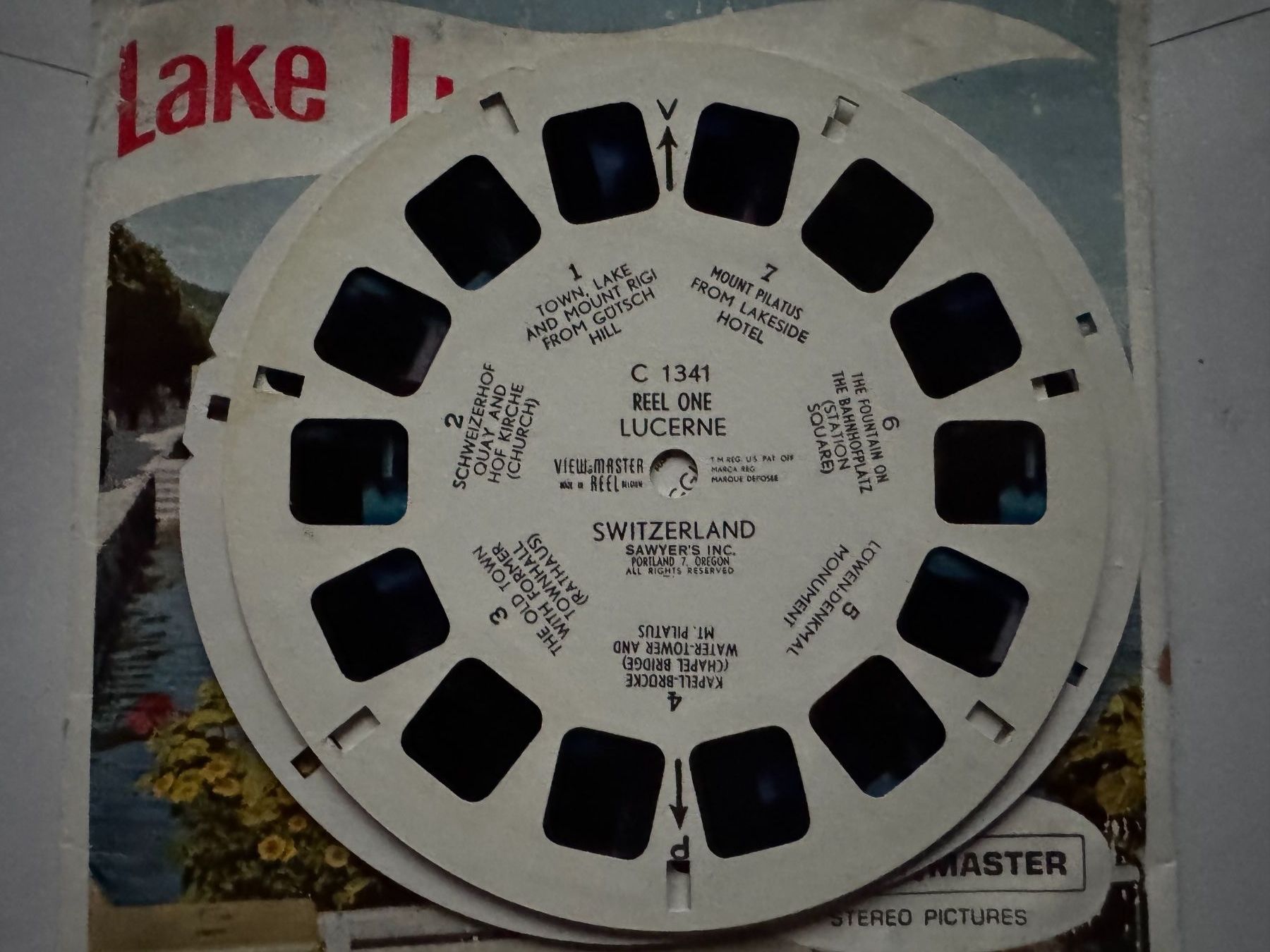 View-master Spielzeuge: View-Master 3D: Nr. C 134 Lake Lucerne – Gebraucht aus Tegerfelden von siebenmacky 3