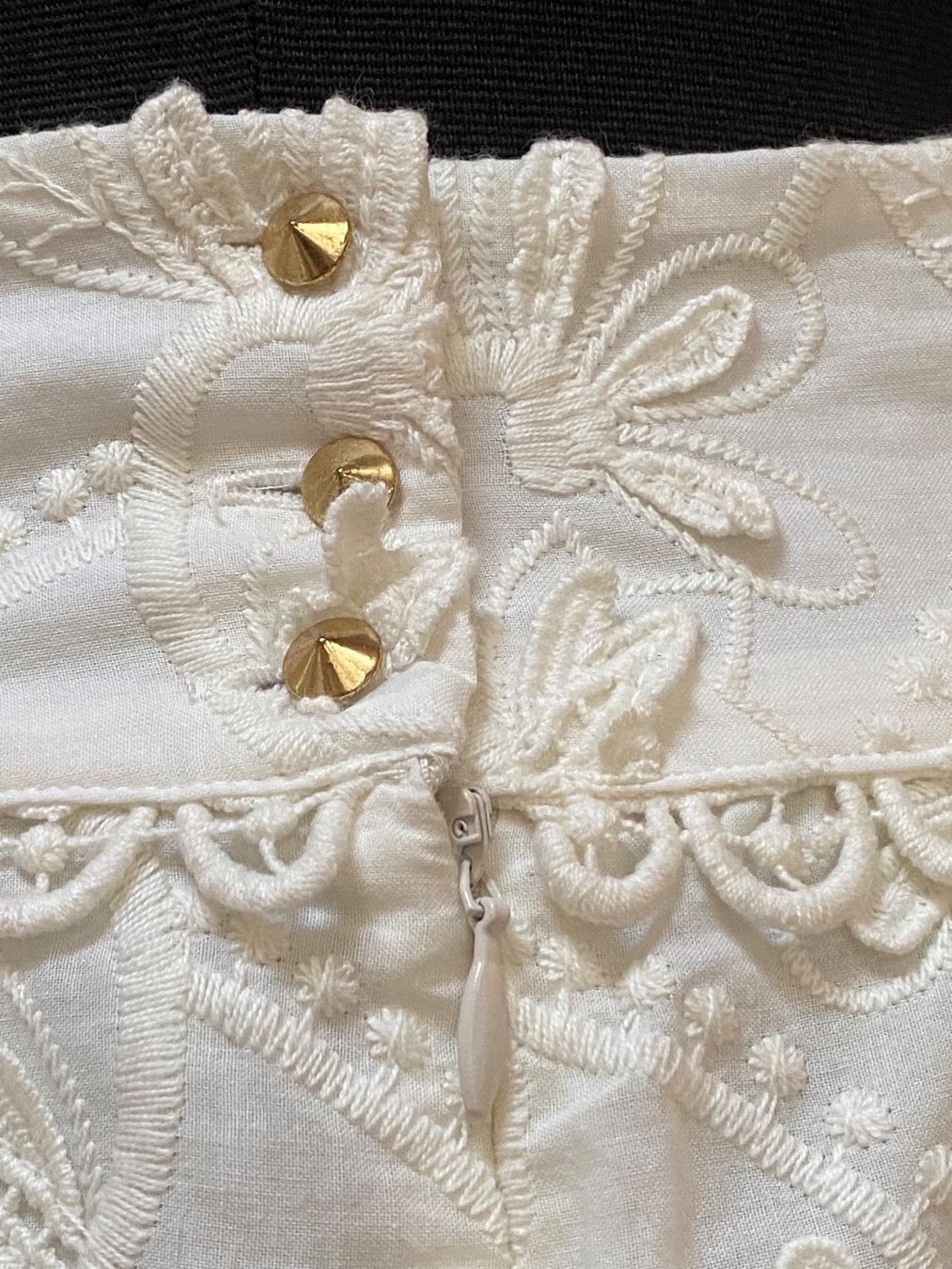 Cream Gonne: Pretty cream cotton skirt. S – Nuovo (secondo la descrizione) da Grund b. Gstaad venduto da PlageNeige 5