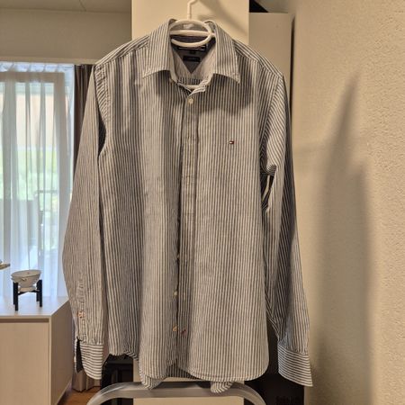 Tommy Hilfiger Slim Fit S Blau weiss gestreift