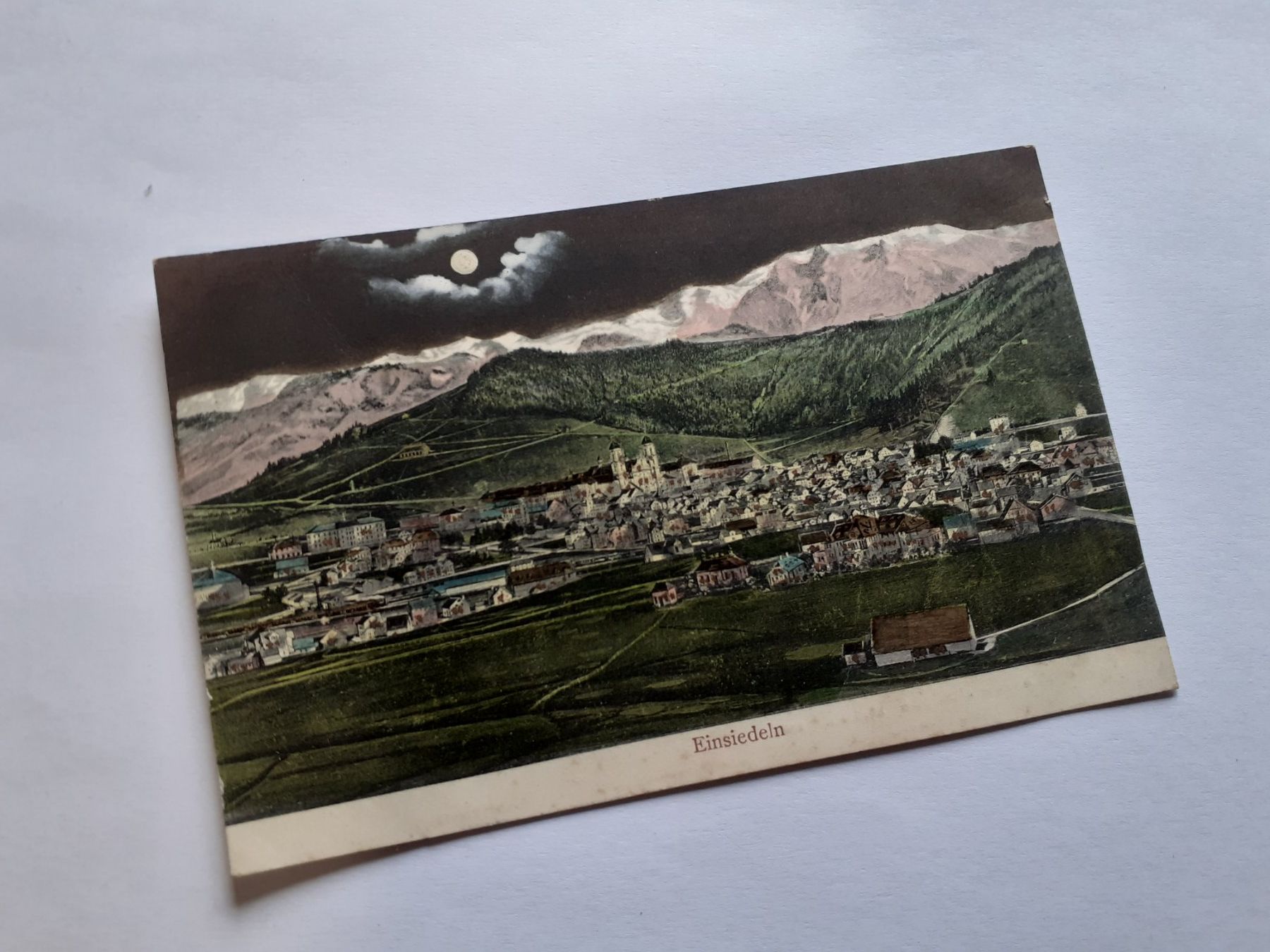 Cartes postales: EINSIEDELN - 1908 - MONDSCHEIN KARTE – D'occasion à Winterthur par Ornyx7