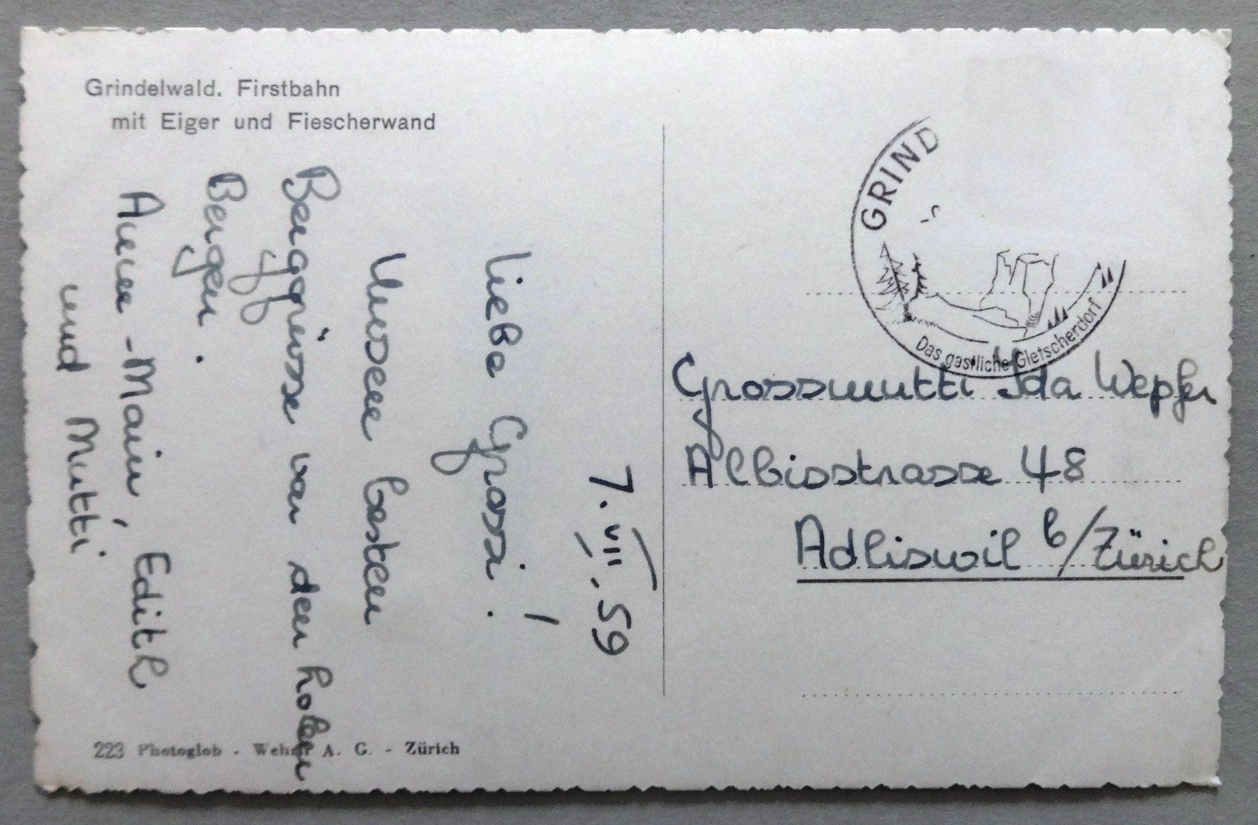 Cartoline postali: Grindelwald, Firstbahn – Difettoso da Fétigny venduto da Billy2miny 1