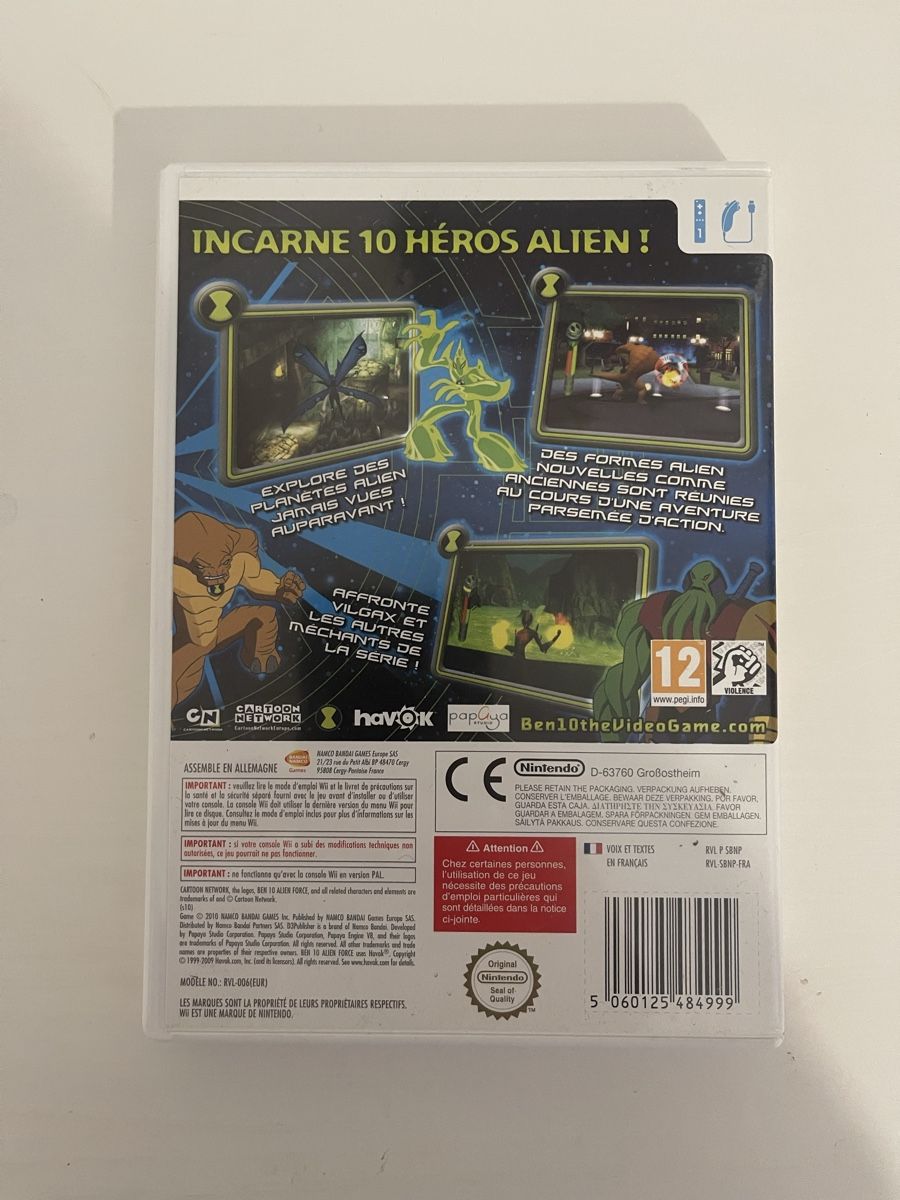 Nintendo Giochi: Jeu Wii Ben 10 Alien Force Vilgax Attacks - Complet! – Usato da Renens VD venduto da fra_2rxn 1