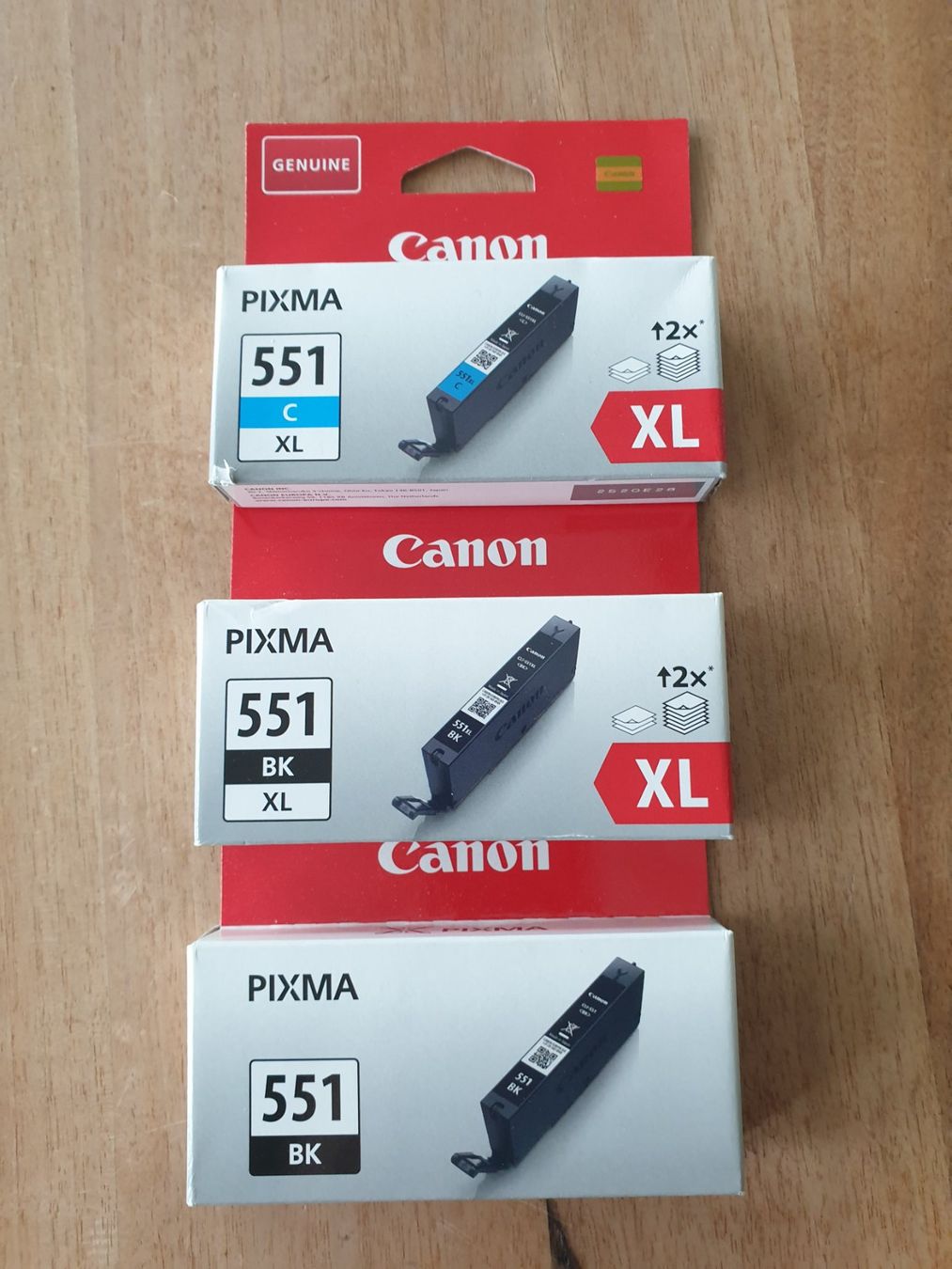 Pixma Cartucce per stampanti & toner: PIXMA 551 Tintenpatronen – Nuovo e nell'imballaggio originale da Mühlethurnen venduto da Pzita
