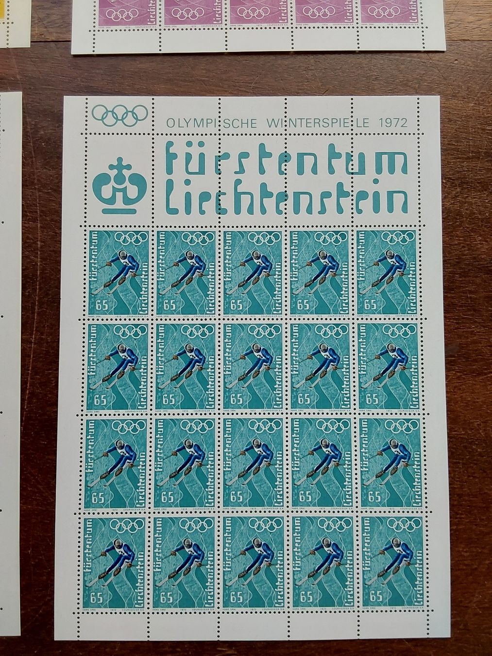 Tutti i francobolli: Erni Hans. 1972 Briefmarkenbogen.  – Usato da Steinach venduto da Chilli1957 3