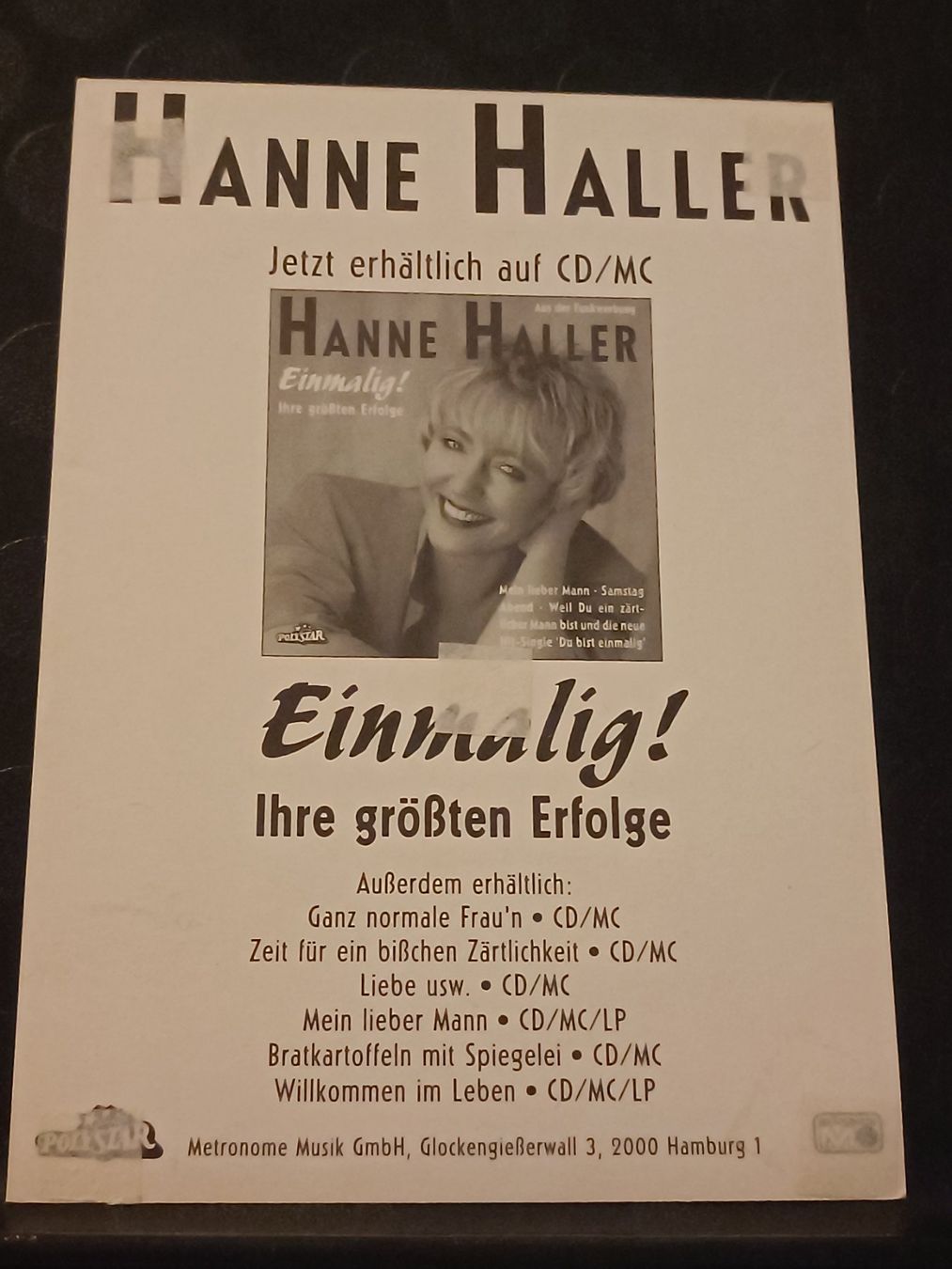 Autografi: Hanne Haller - Handsigniert Autogrammkarte – Usato da Menziken venduto da Artographs 1